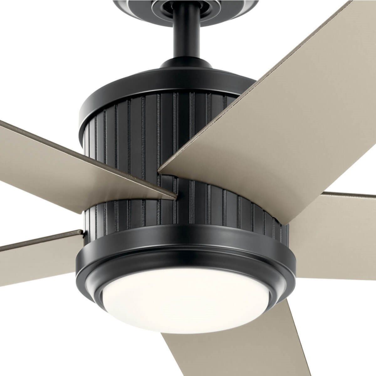 Brahm 56 Inch Satin Black LED Indoor Ceiling Fan with Remote - Bees Lighting