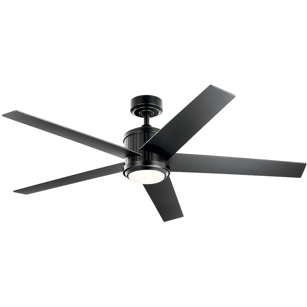 Brahm 56 Inch Satin Black LED Indoor Ceiling Fan with Remote - Bees Lighting