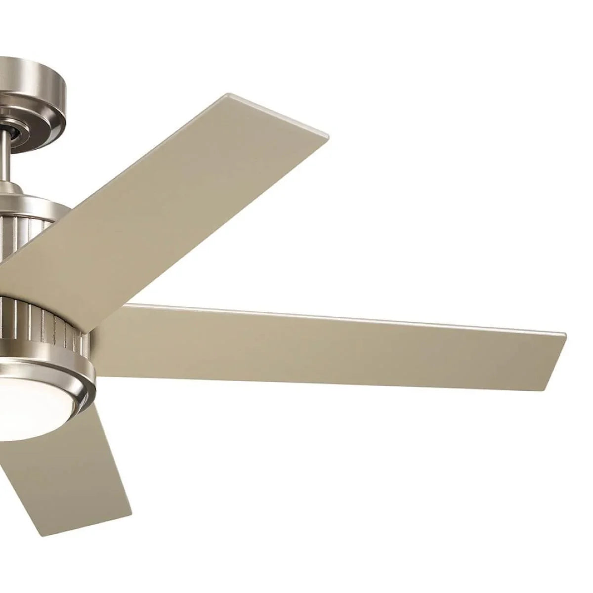 Brahm 48 Inch Brushed Stainless Steel LED Indoor Ceiling Fan with Remote - Bees Lighting