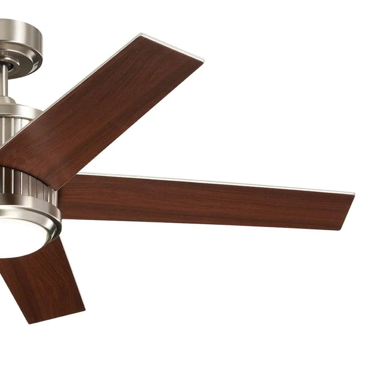 Brahm 48 Inch Brushed Stainless Steel LED Indoor Ceiling Fan with Remote - Bees Lighting