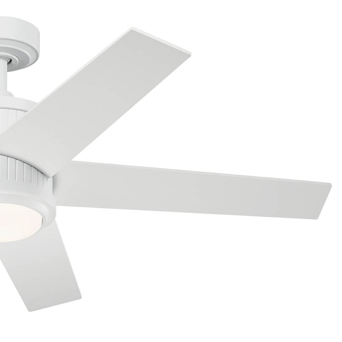 Brahm 48 Inch Matte White LED Indoor Ceiling Fan with Remote - Bees Lighting