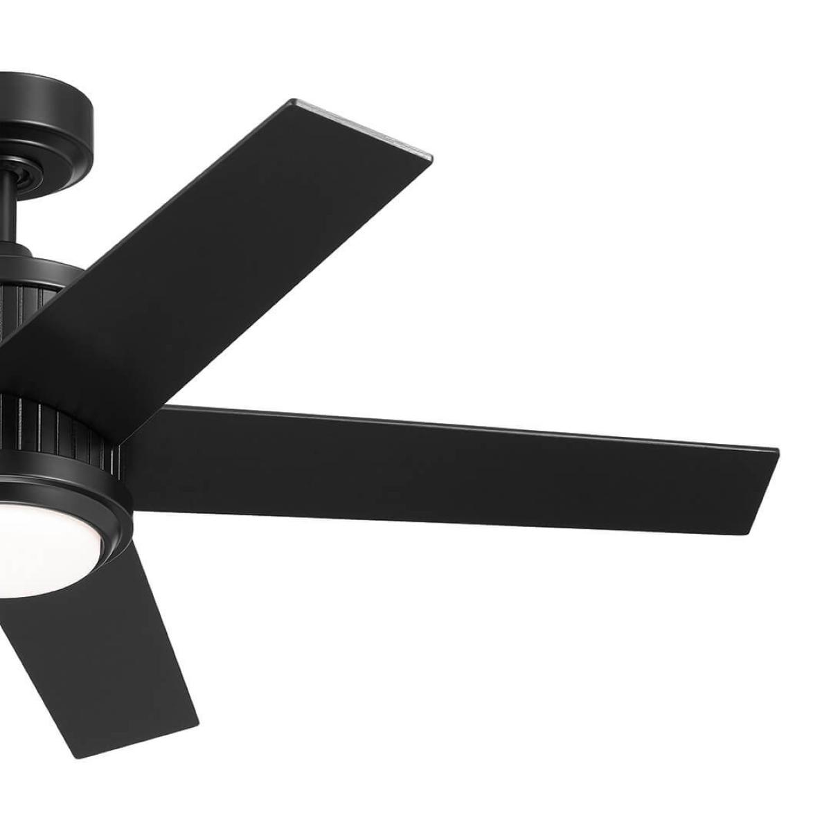 Brahm 48 Inch Satin Black LED Indoor Ceiling Fan with Remote - Bees Lighting