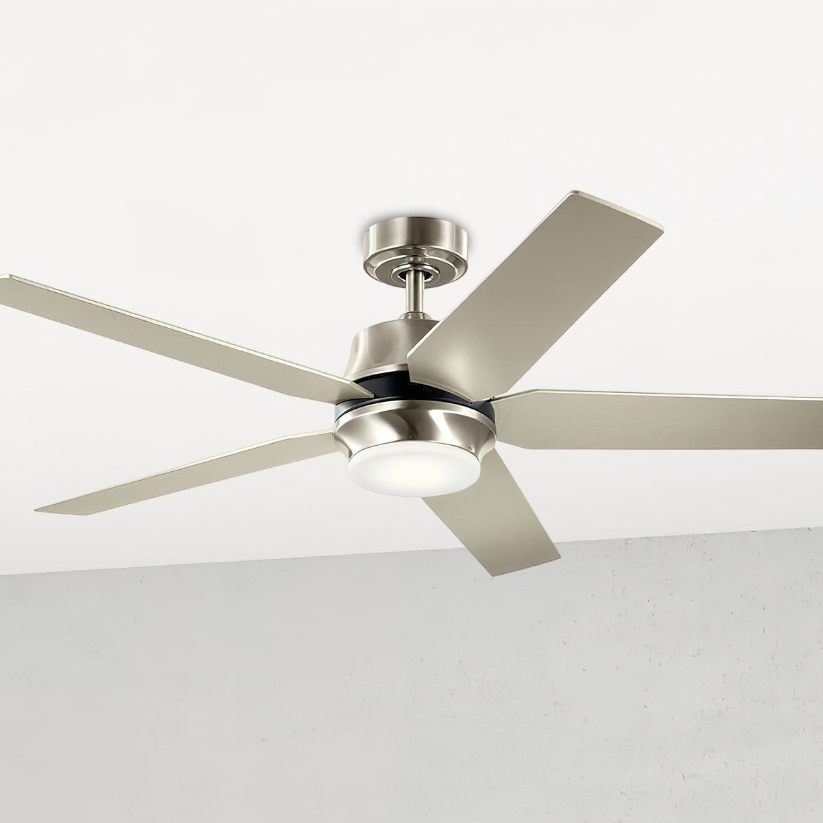 Maeve 52 Inch Brushed Stainless Steel LED Indoor Ceiling Fan with Remote - Bees Lighting