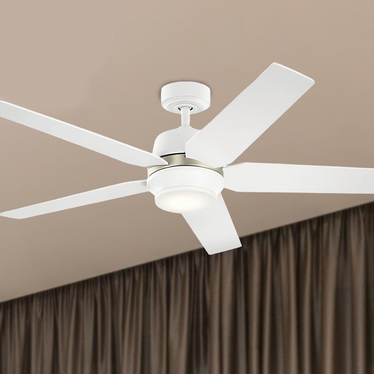 Maeve 52 Inch Modern Ceiling Fan With Light And Remote - Bees Lighting