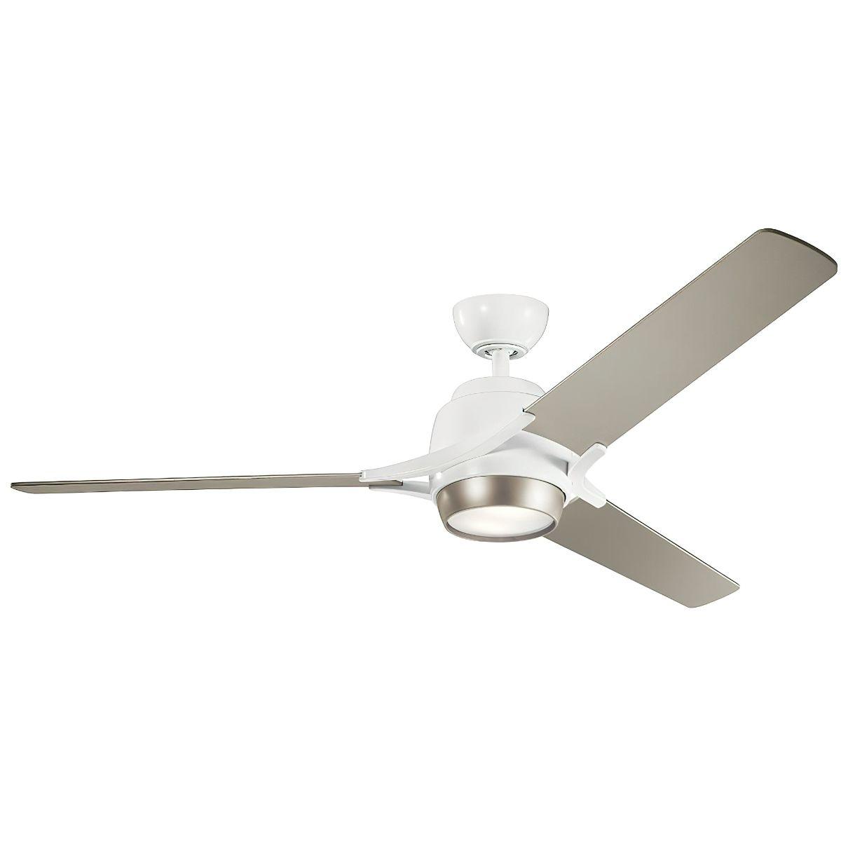 Zeus 60 Inch Modern Ceiling Fan With Light, Wall Control Included - Bees Lighting