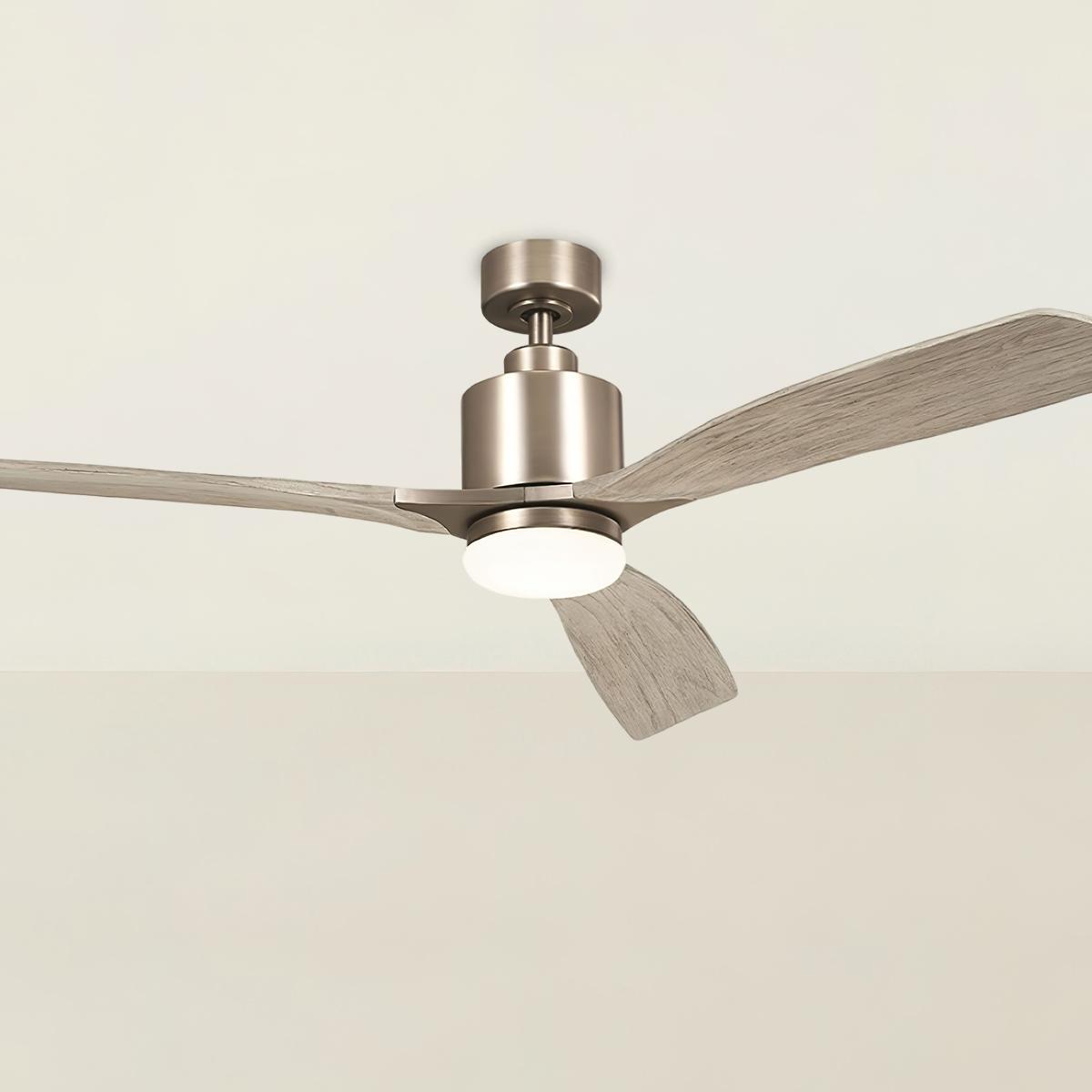 Ridley II 60 Inch Antique Pewter Indoor LED Ceiling Fan with Wall Control - Bees Lighting