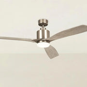 Ridley II 60 Inch Antique Pewter Indoor LED Ceiling Fan with Wall Control - Bees Lighting