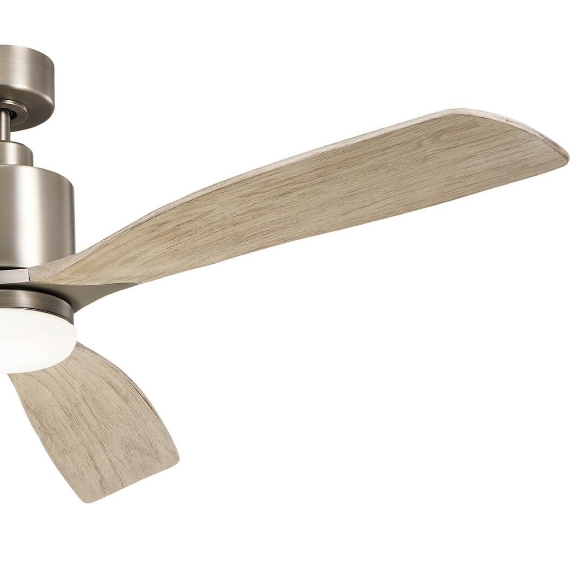 Ridley II 60 Inch Antique Pewter Indoor LED Ceiling Fan with Wall Control - Bees Lighting