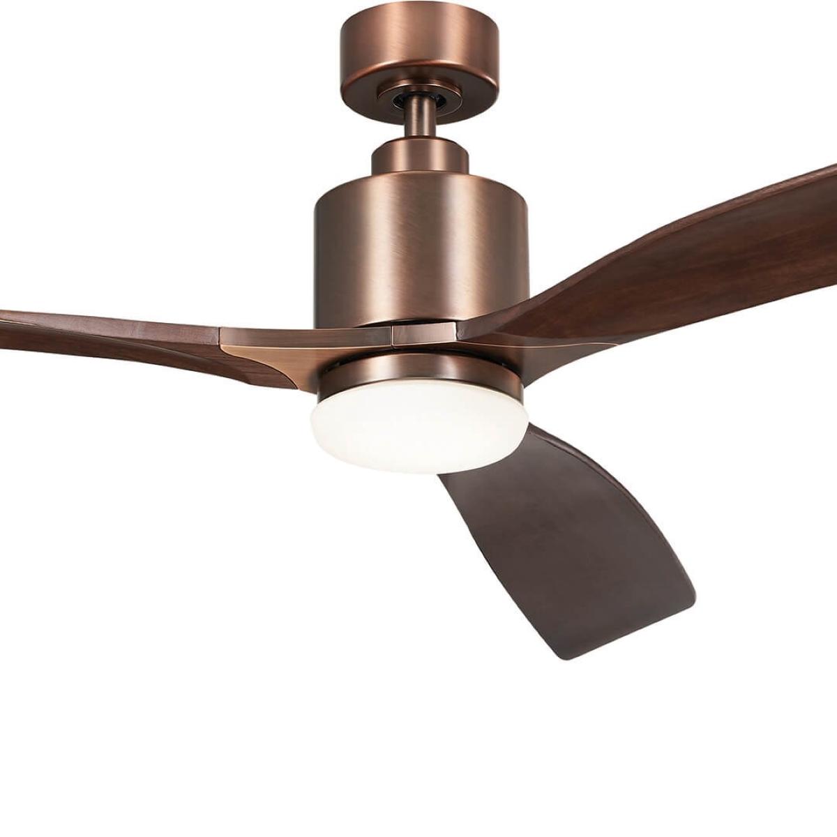 Ridley II 60 Inch Oil Brushed Bronze Indoor LED Ceiling Fan with Wall Control - Bees Lighting