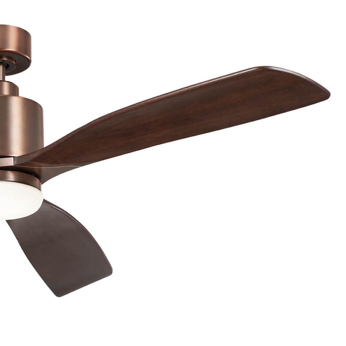 Ridley II 60 Inch Oil Brushed Bronze Indoor LED Ceiling Fan with Wall Control - Bees Lighting