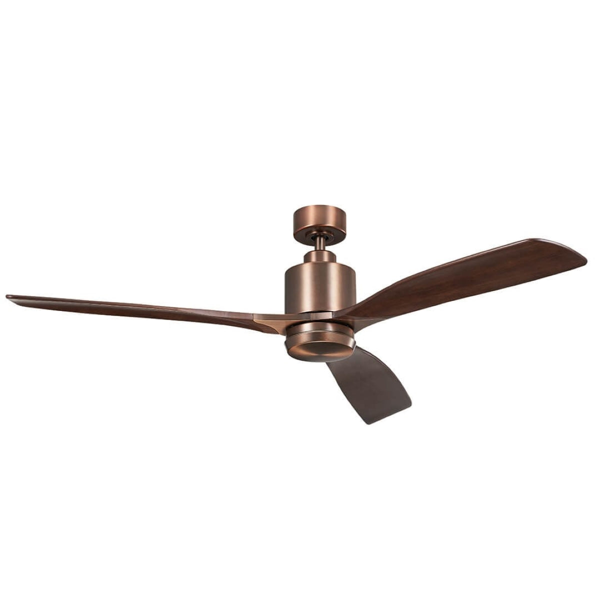 Ridley II 60 Inch Oil Brushed Bronze Indoor LED Ceiling Fan with Wall Control - Bees Lighting