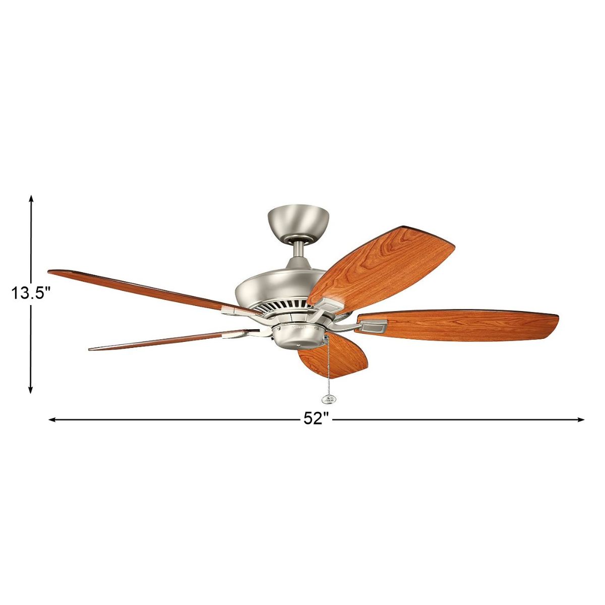 Canfield 52 Inch Ceiling Fan With Pull Chain