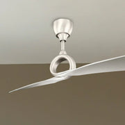 Link 54 Inch Brushed Nickel 2-Blade Ceiling Fan with Remote - Bees Lighting