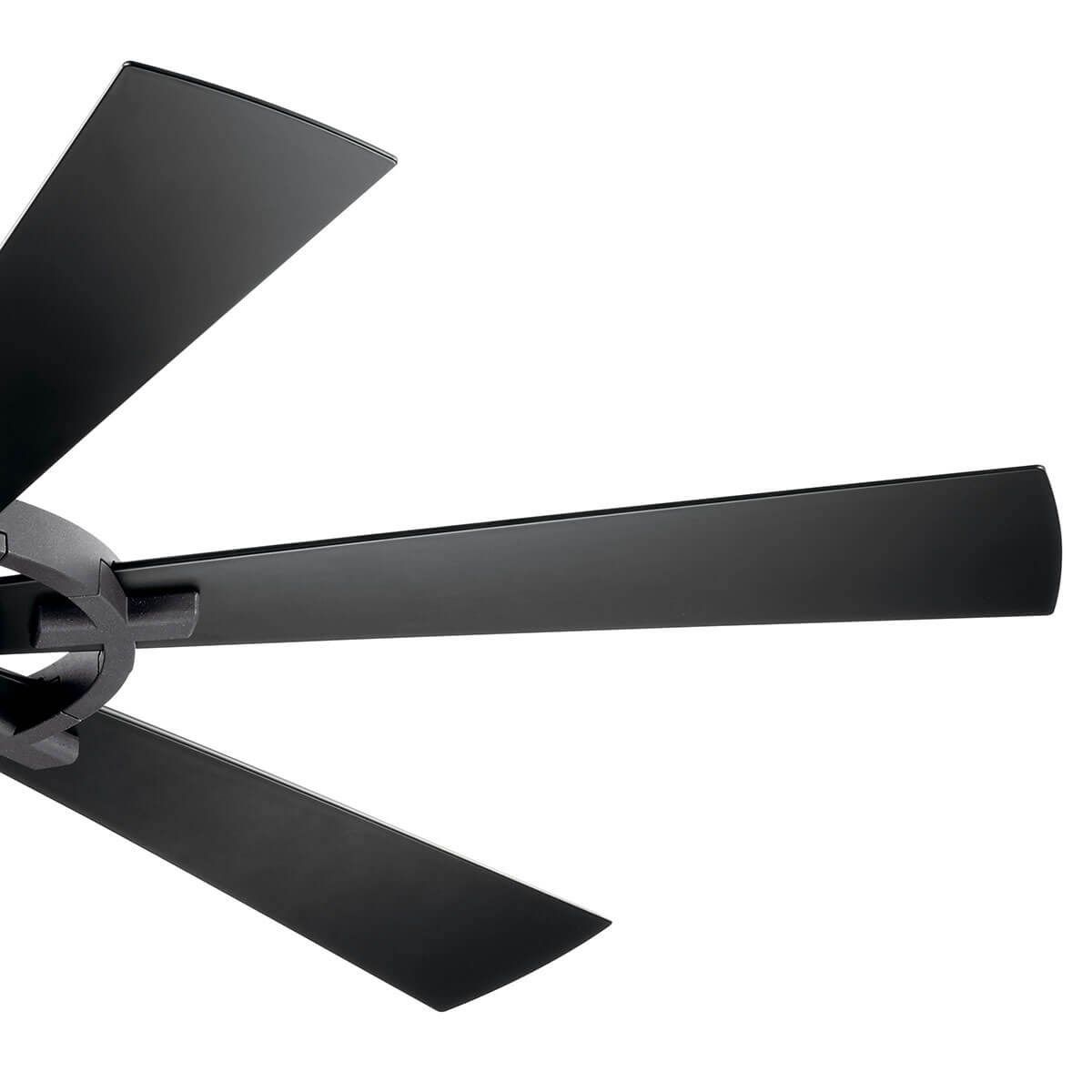 Gentry Lite 52 Inch Distressed Black Damp Rated LED Ceiling Fan with Remote - Bees Lighting