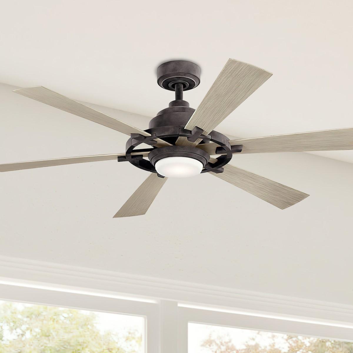 Iras 52 Inch Farmhouse Indoor/Outdoor Ceiling Fan With Light And Remote - Bees Lighting