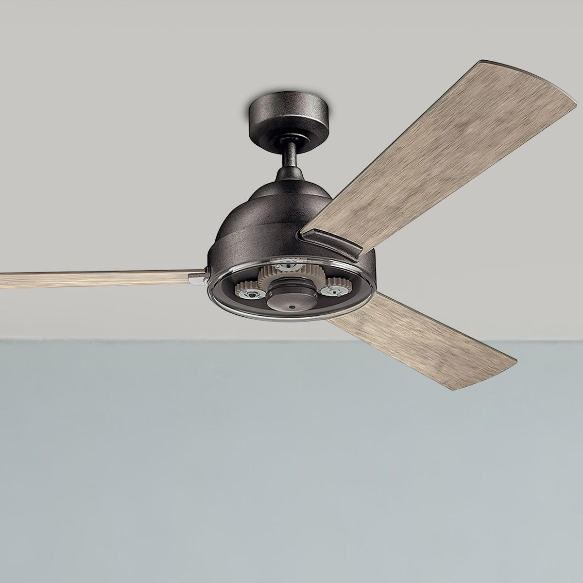 Pinion 60 Inch Propeller Ceiling Fan With Wall Control - Bees Lighting