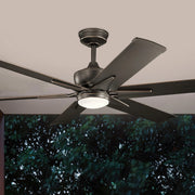 Szeplo Patio 60 Inch Olde Bronze LED Wet Rated Ceiling Fan with Wall Control - Bees Lighting