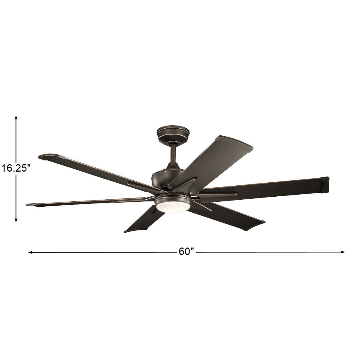 Szeplo Patio 60 Inch Olde Bronze LED Wet Rated Ceiling Fan with Wall Control - Bees Lighting