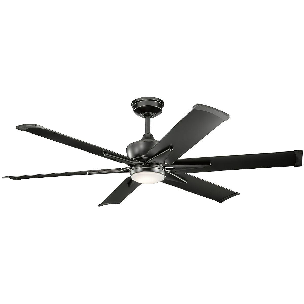 Szeplo Patio 60 Inch Windmill Outdoor Ceiling Fan With Light, Wall Control Included - Bees Lighting