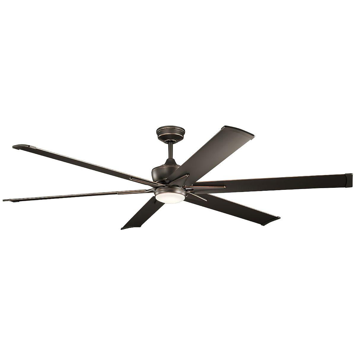 Szeplo Patio 80 Inch Olde Bronze Outdoor LED Large Ceiling Fan with Wall Control - Bees Lighting