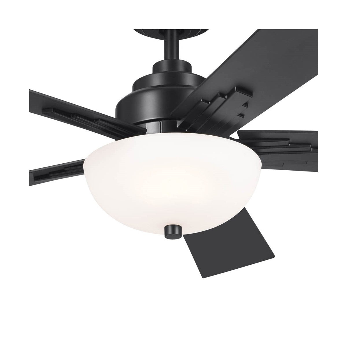 Vinea 52 Inch Satin Black LED Retro Ceiling Fan with Remote - Bees Lighting