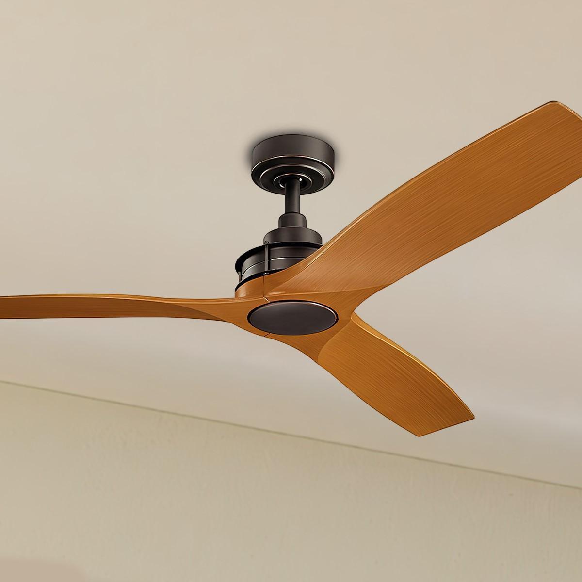 Ried 56 Inch Propeller Outdoor Ceiling Fan With Wall Control - Bees Lighting