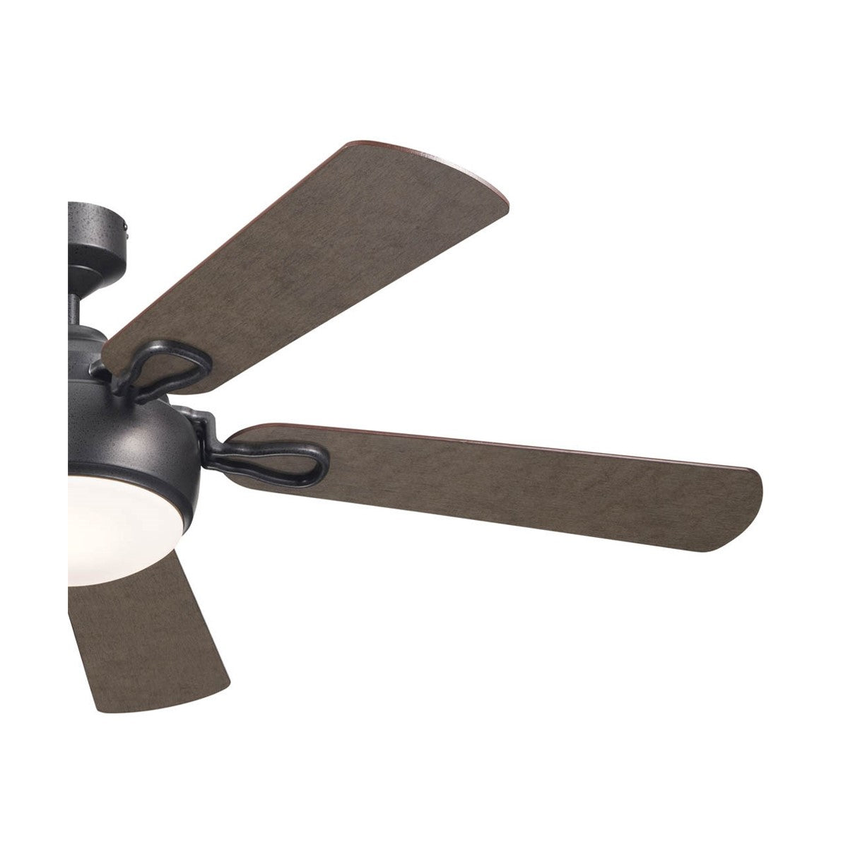 Humble 60 Inch Anvil Iron and Gray LED Ceiling Fan with Wall Control - Bees Lighting