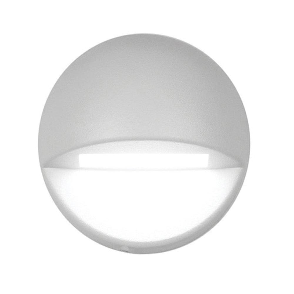 2.8W 60 Lumens LED Deck and Patio Light 2700K Round White on Aluminum - Bees Lighting