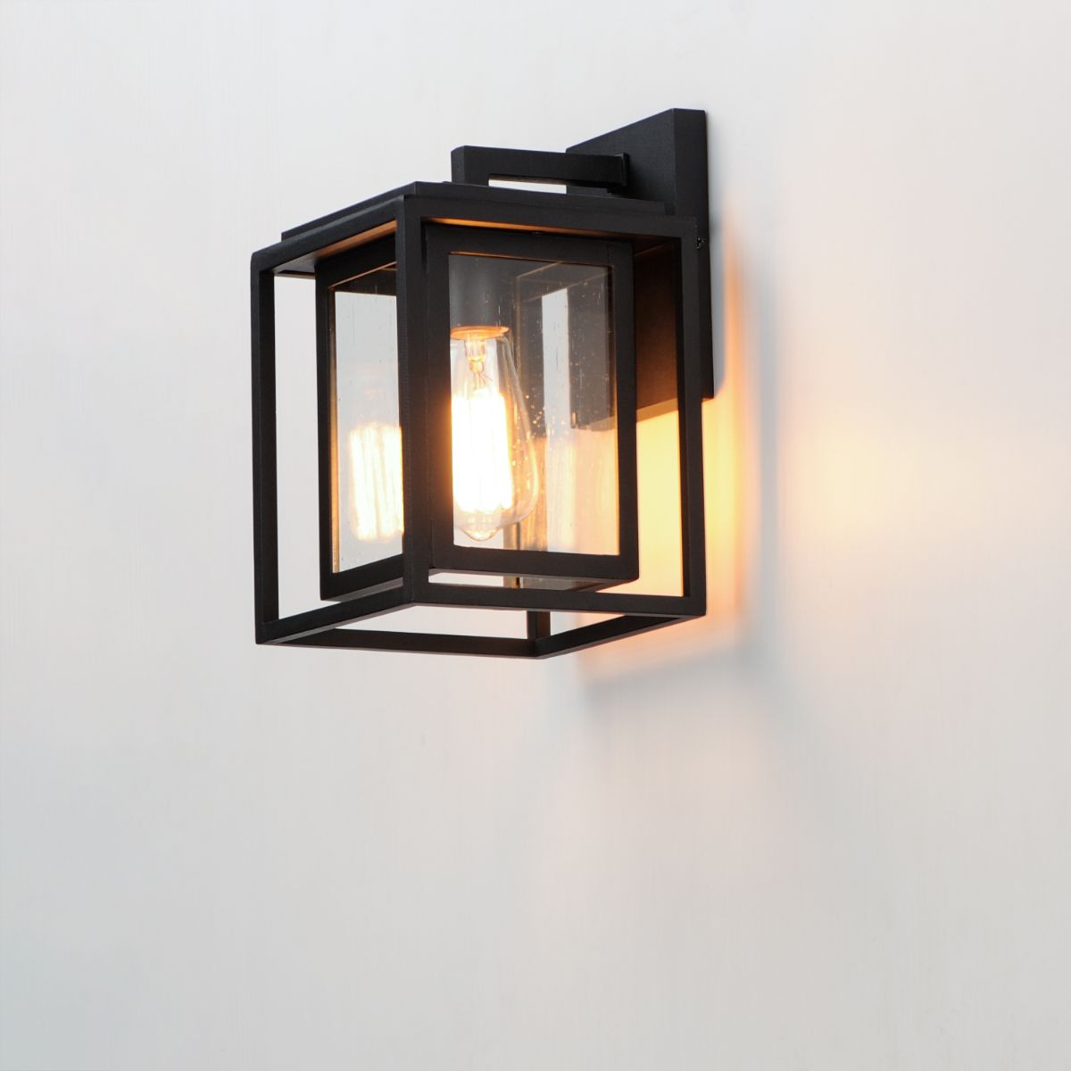 Cabana 11 in. Outdoor Wall Sconce Black Finish - Bees Lighting