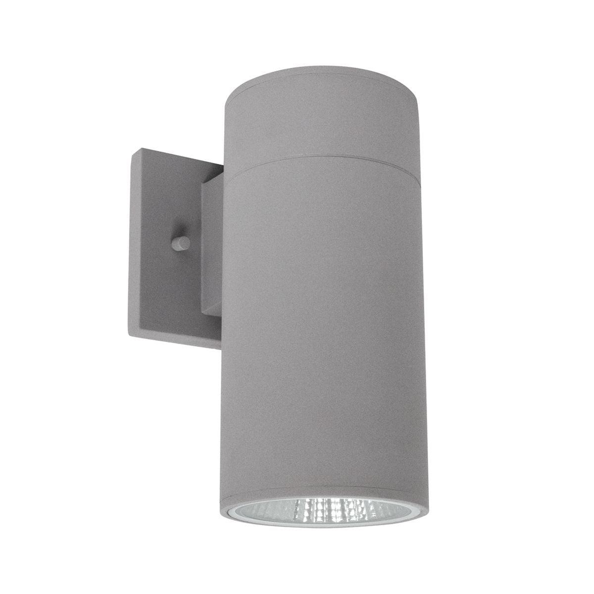 9 In 1 Light LED Outdoor Cylinder Wall Light 3000K Gray Finish