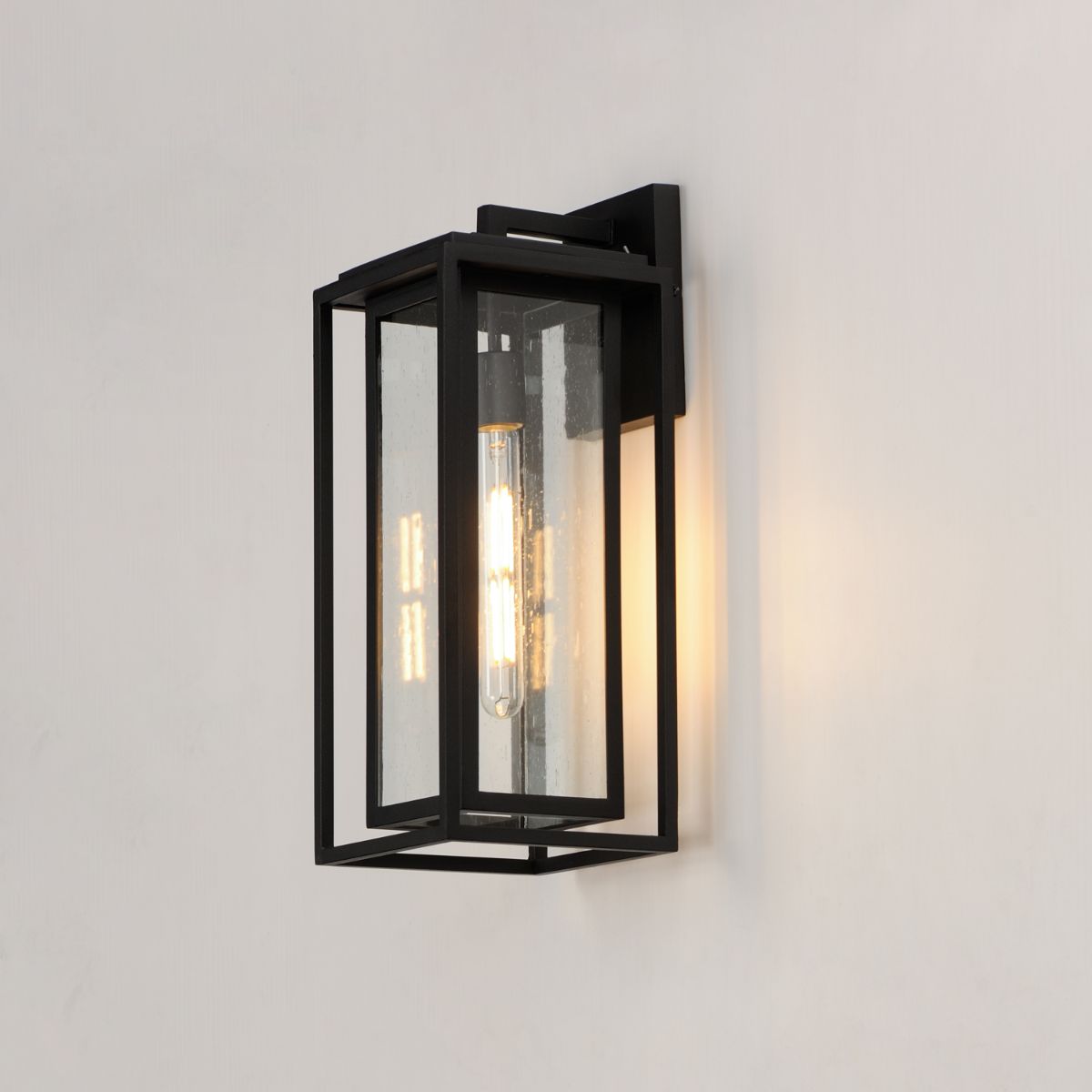 Cabana 18 in Outdoor Wall Sconce Black Finish - Bees Lighting