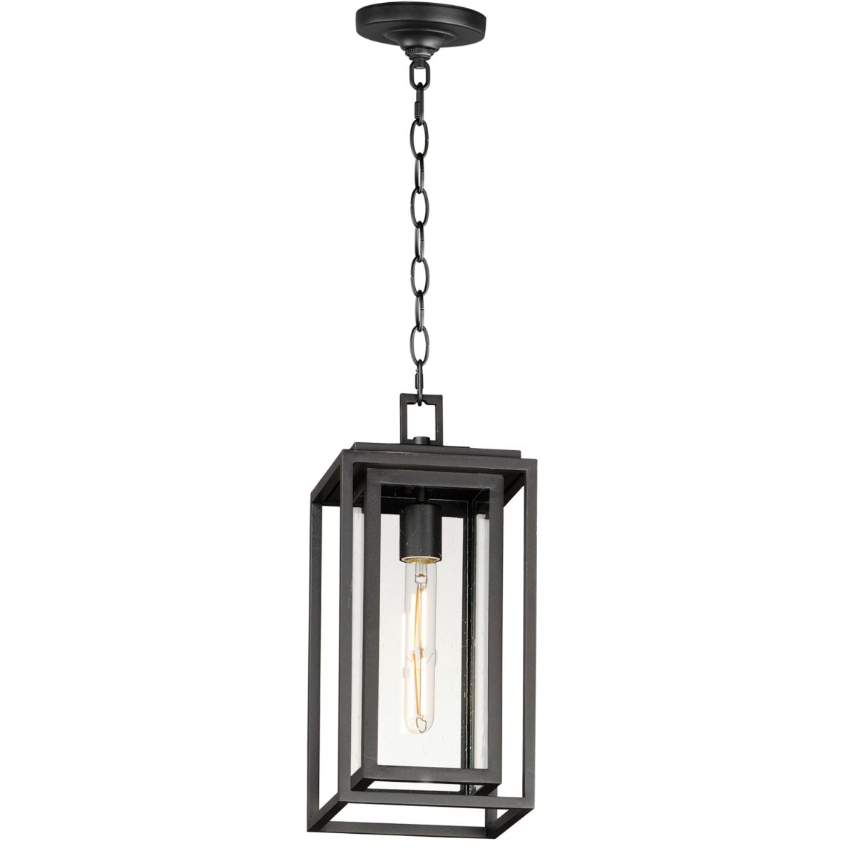 Cabana 16 in. Outdoor Pendant Light Black Finish