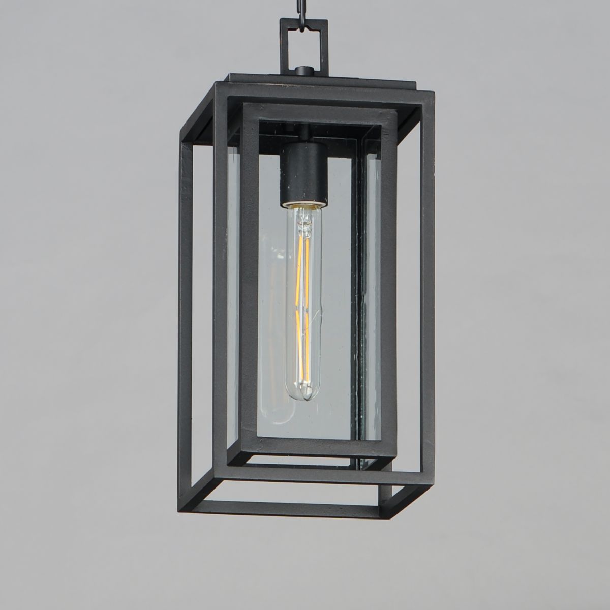 Cabana 16 in. Outdoor Pendant Light Black Finish