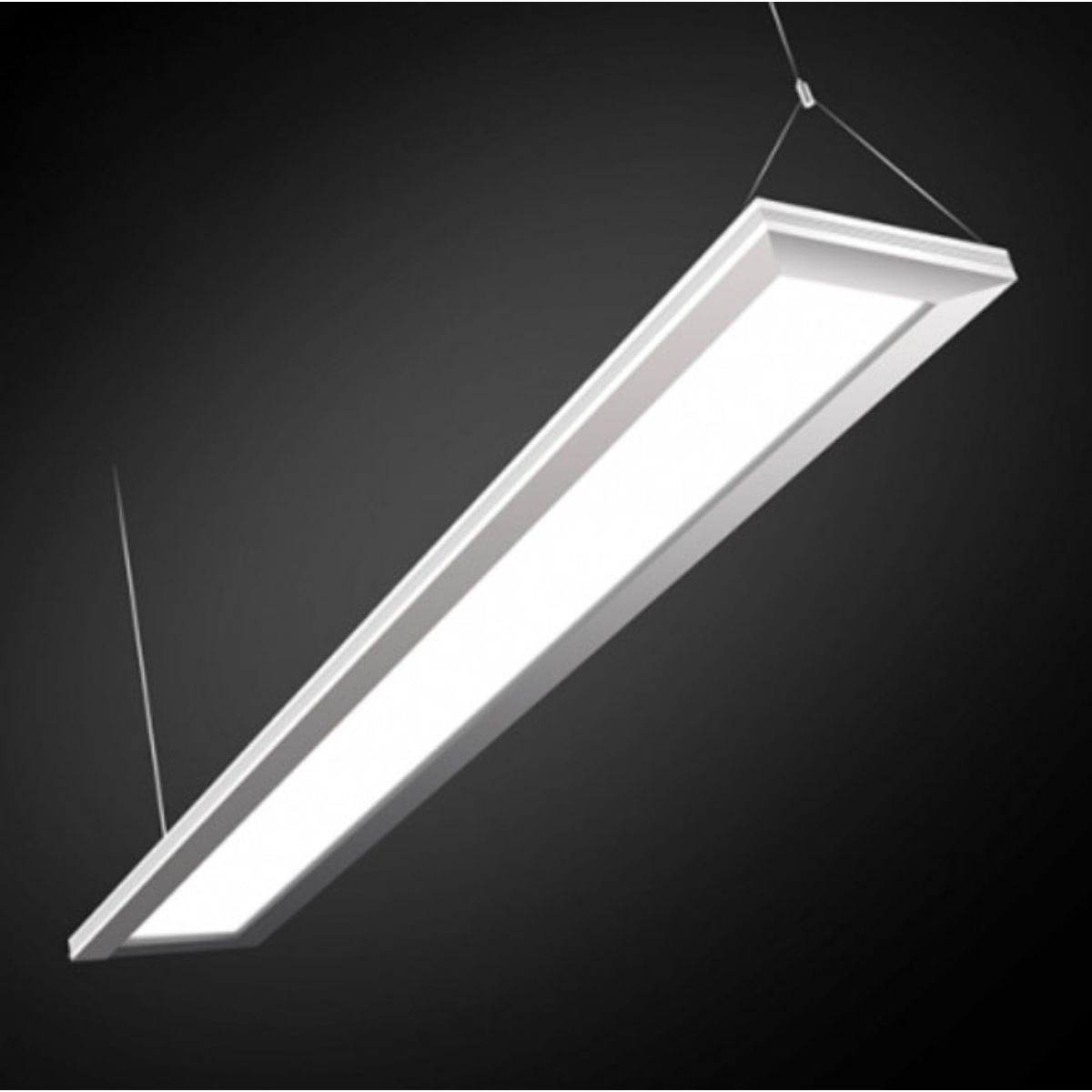 47 in. Linear LED Pendant Light White finish