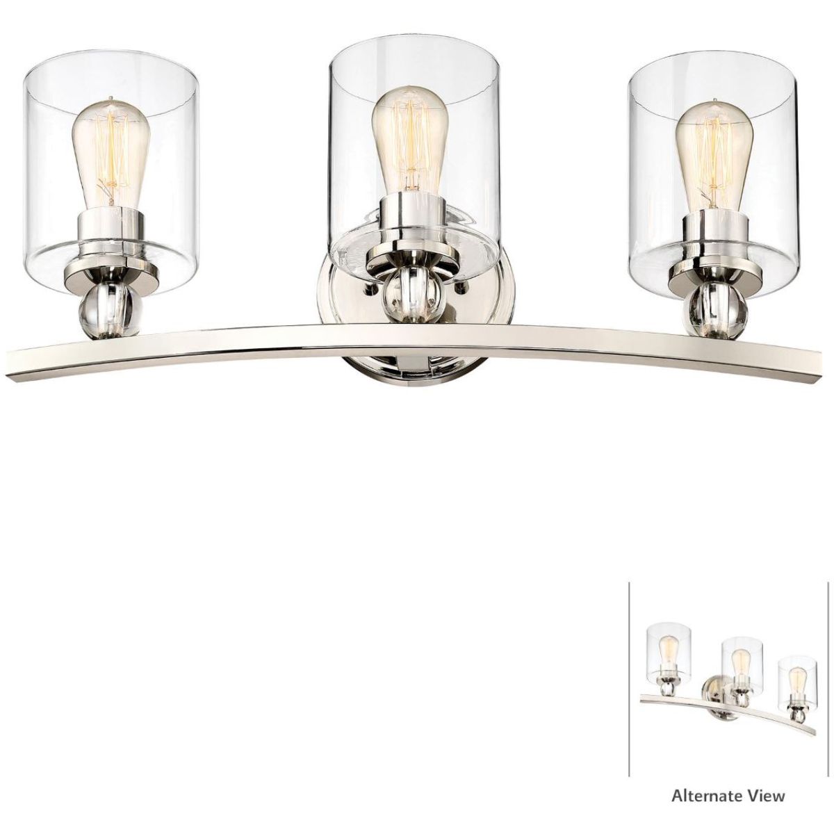 Studio 5 24 in. 3 Lights Vanity Light Polished Nickel finish - Bees Lighting