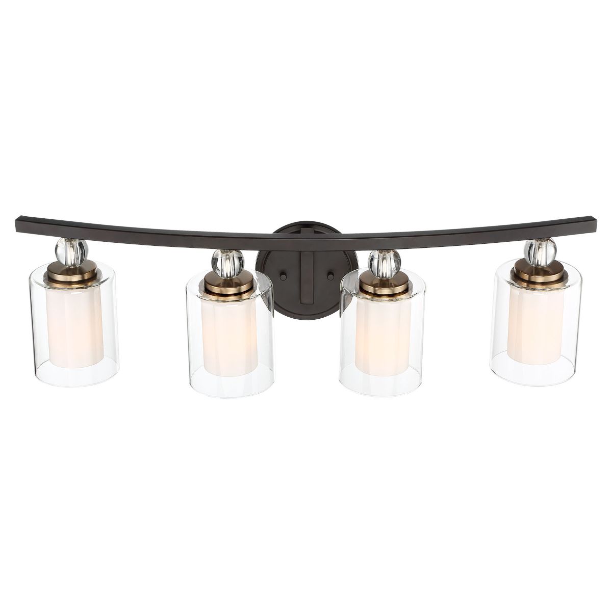 Studio 5 33 in. 4 Lights Vanity Light Bronze & Brass finish - Bees Lighting