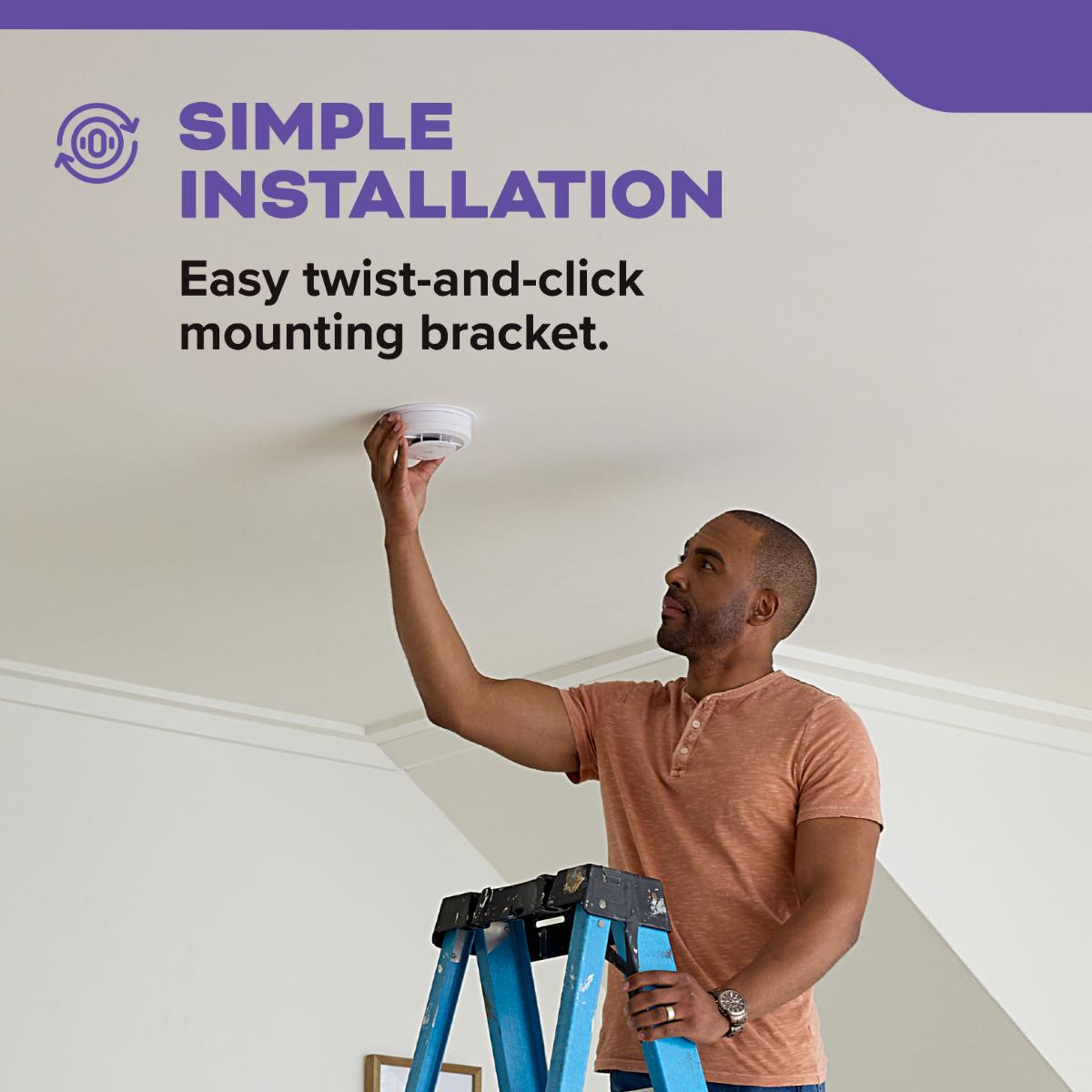 Detect 10-Year Battery Powered Smoke & Carbon Monoxide Detector - Bees Lighting