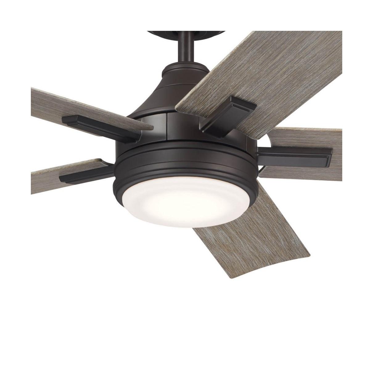 Tide 52 Inch Indoor/Outdoor Ceiling Fan With Light And Remote - Bees Lighting