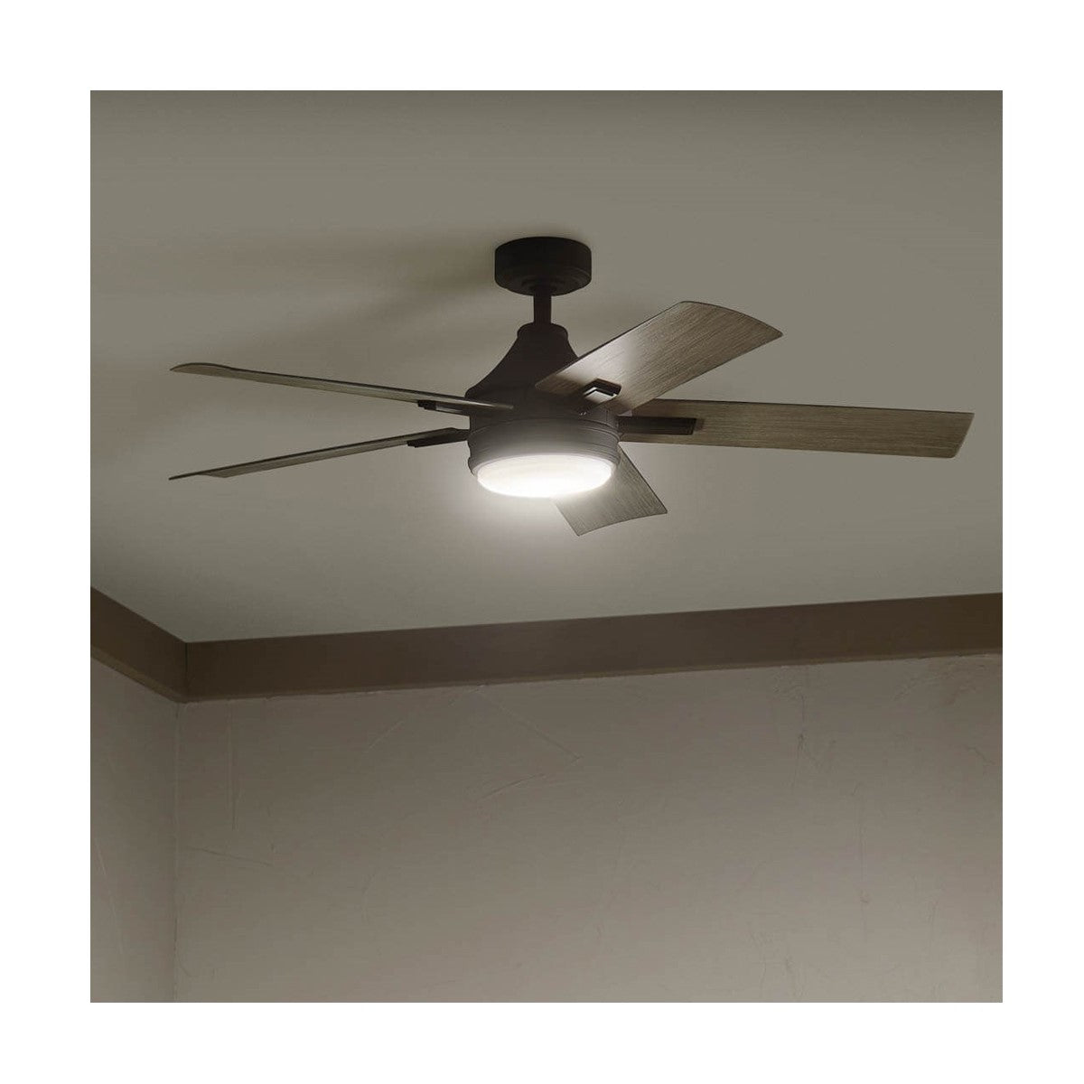 Tide 52 Inch Indoor/Outdoor Ceiling Fan With Light And Remote - Bees Lighting