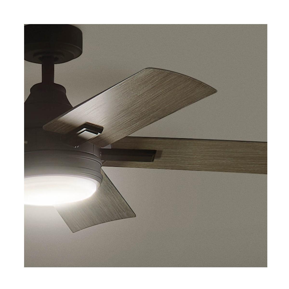 Tide 52 Inch Indoor/Outdoor Ceiling Fan With Light And Remote - Bees Lighting