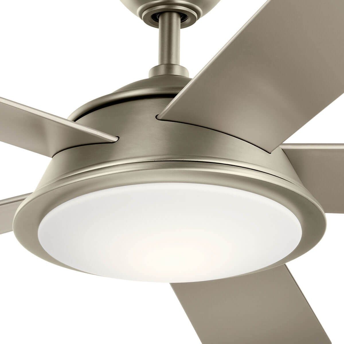Verdi 56 Inch Brushed Nickel LED Coastal Ceiling Fan with Remote - Bees Lighting