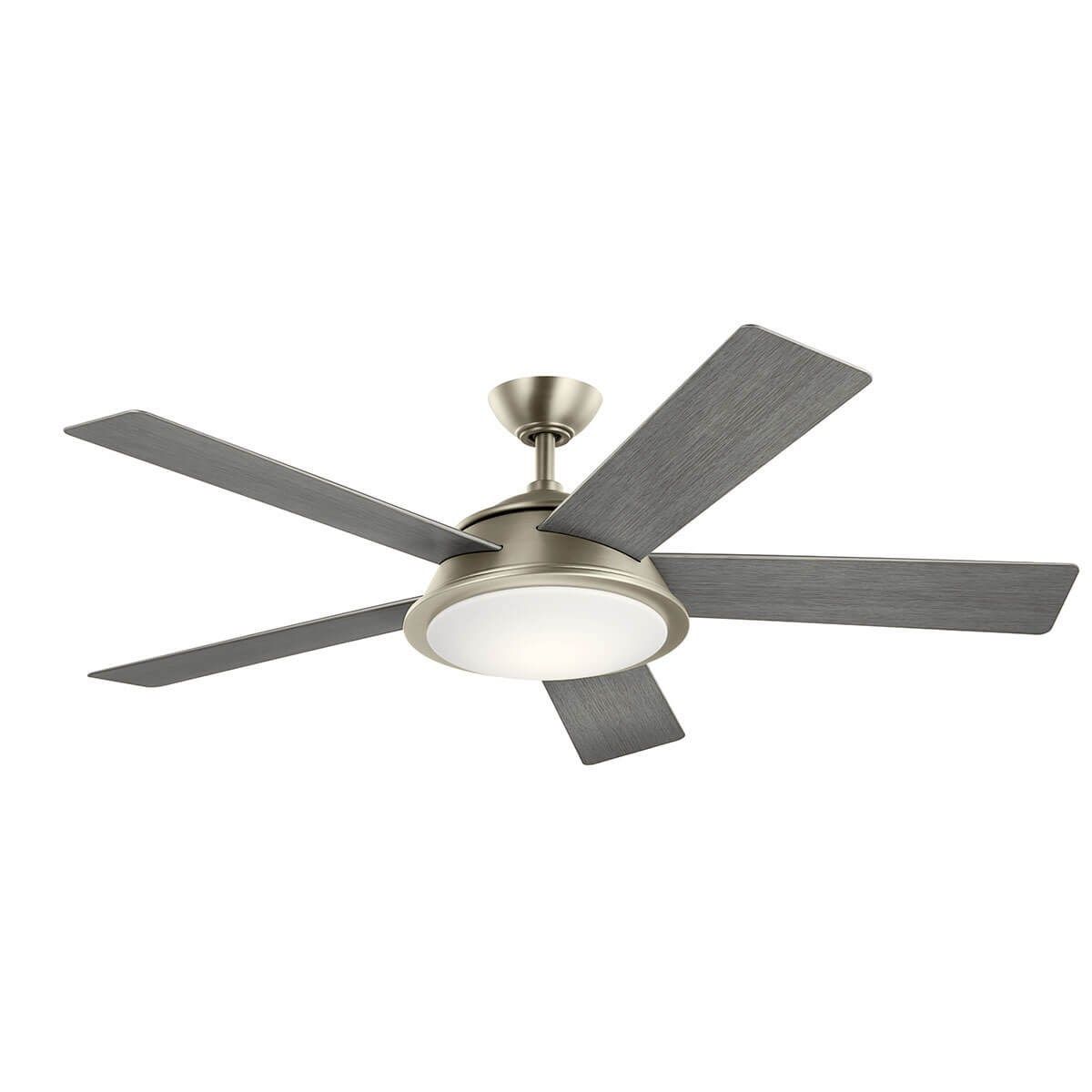 Verdi 56 Inch Brushed Nickel LED Coastal Ceiling Fan with Remote - Bees Lighting