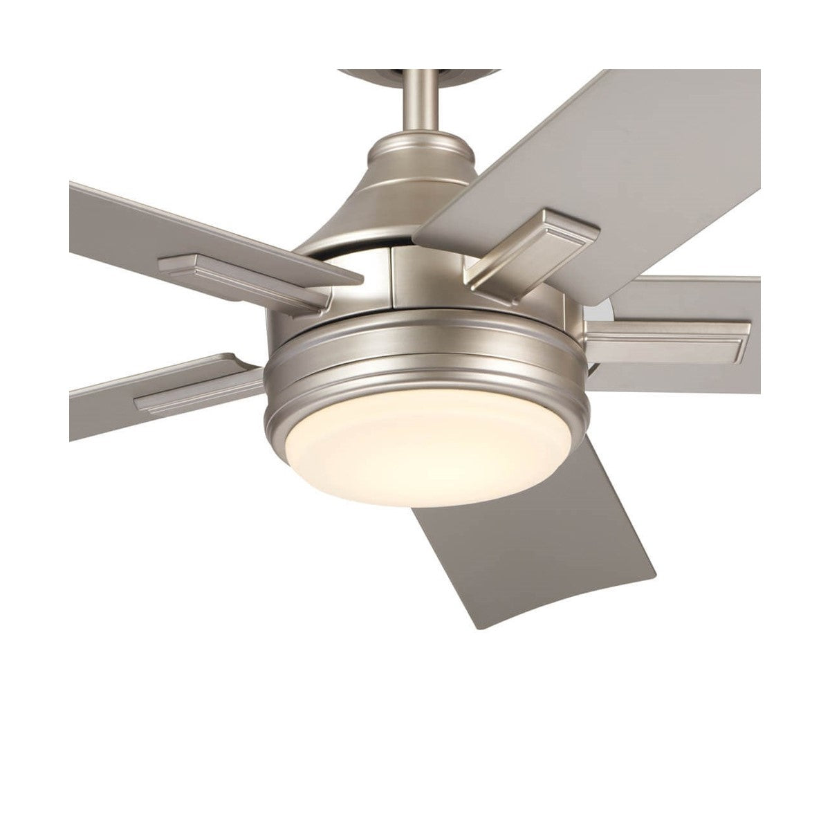 Tide Weather+ 52 Inch Brushed Nickel LED Wet Rated Ceiling Fan with Remote - Bees Lighting