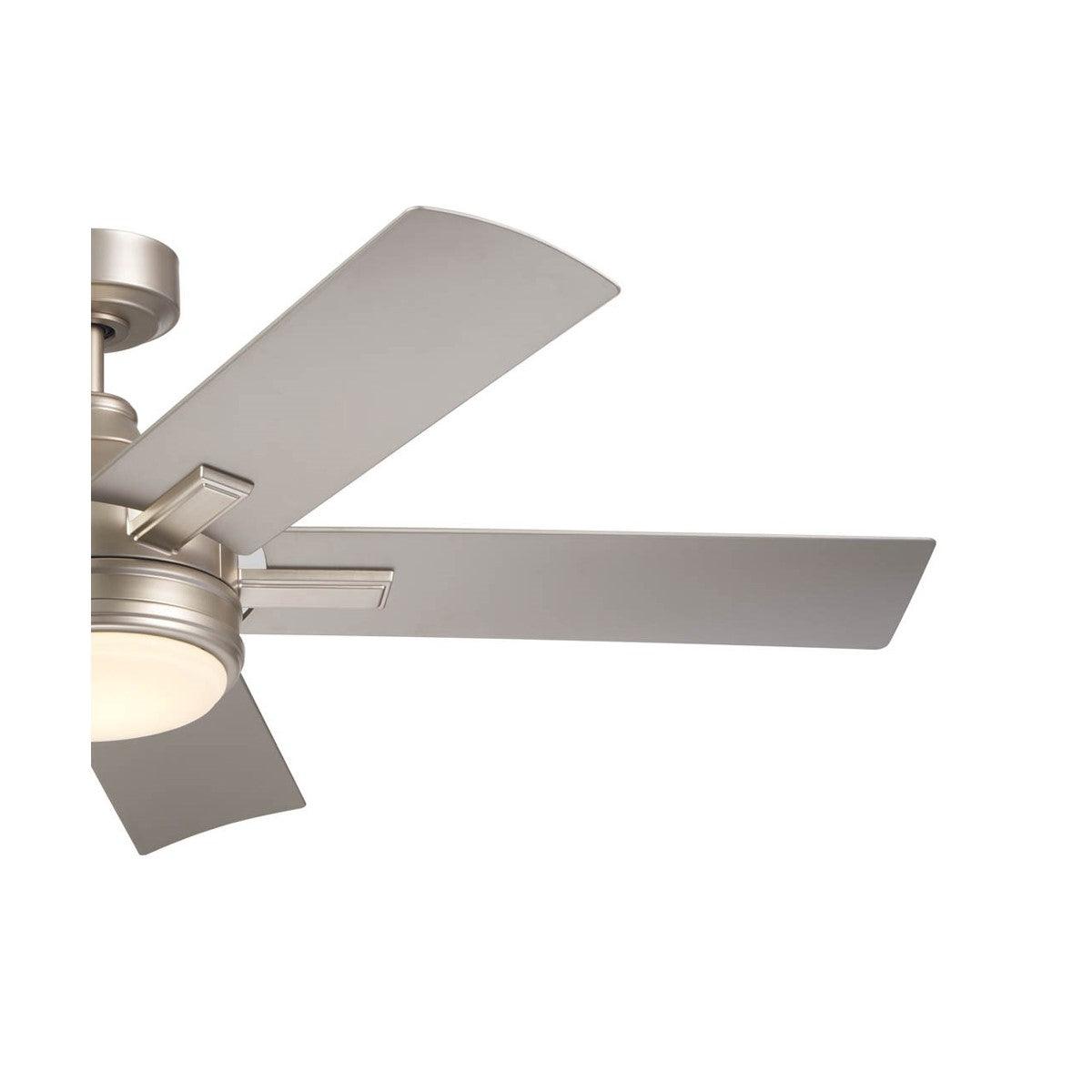Tide Weather+ 52 Inch Brushed Nickel LED Wet Rated Ceiling Fan with Remote - Bees Lighting