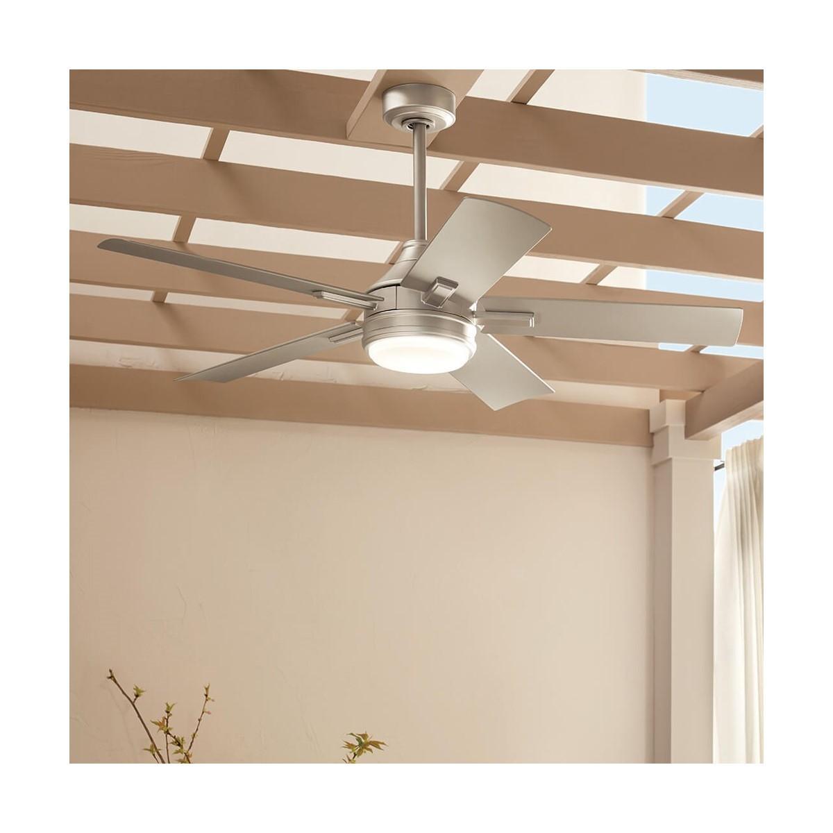 Tide 52 Inch Outdoor Ceiling Fan With Light And Remote, Marine Grade - Bees Lighting