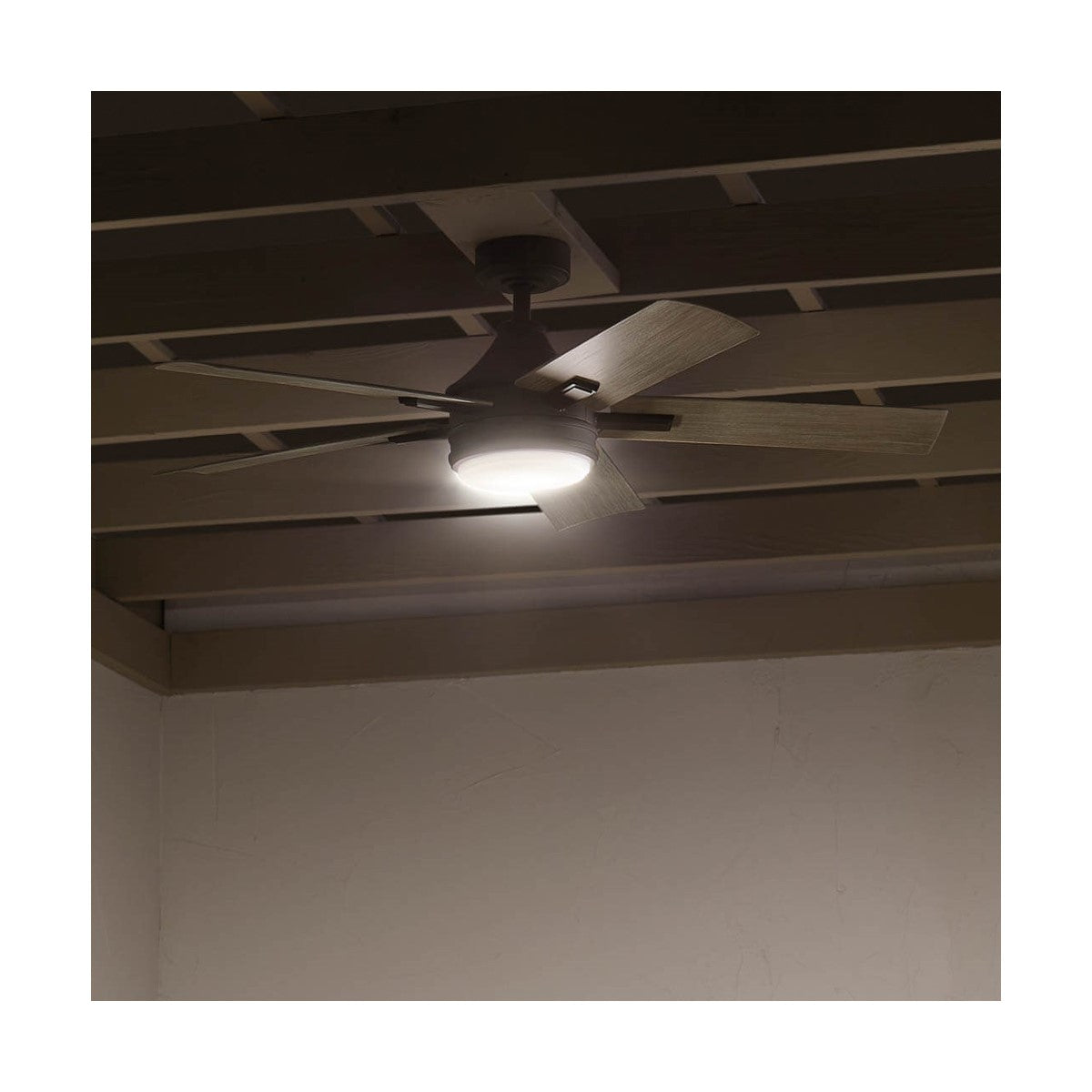 Tide Weather+ 52 Inch Olde Bronze LED Wet Rated Ceiling Fan with Remote - Bees Lighting