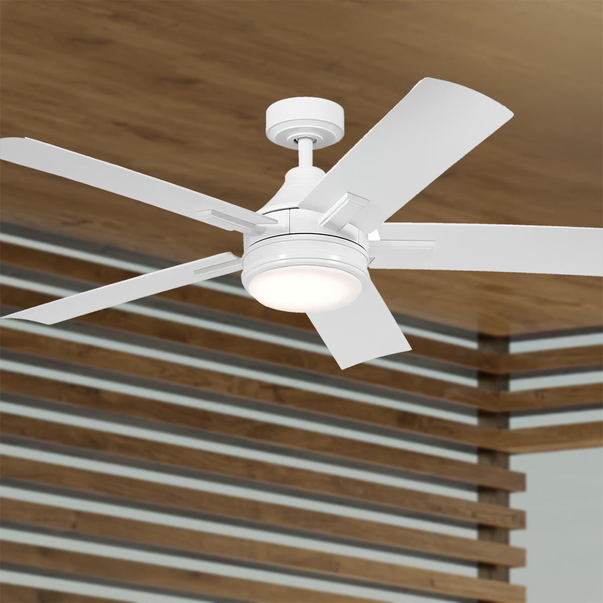 Tide 52 Inch Outdoor Ceiling Fan With Light And Remote, Marine Grade - Bees Lighting