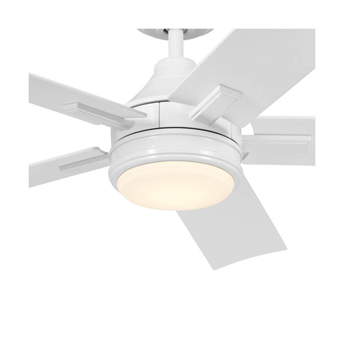 Tide Weather+ 52 Inch White LED Wet Rated Ceiling Fan with Remote - Bees Lighting