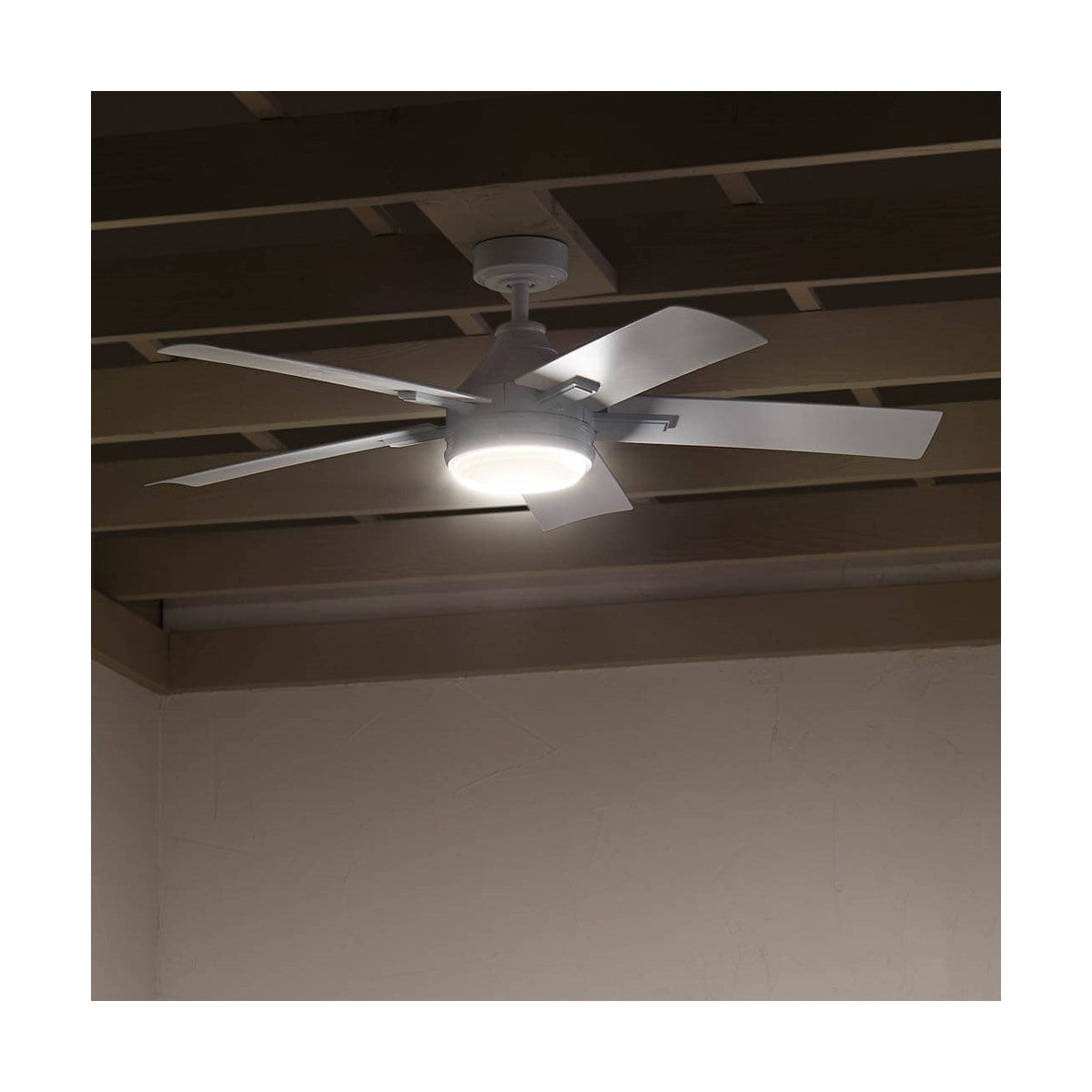 Tide 52 Inch Outdoor Ceiling Fan With Light And Remote, Marine Grade - Bees Lighting