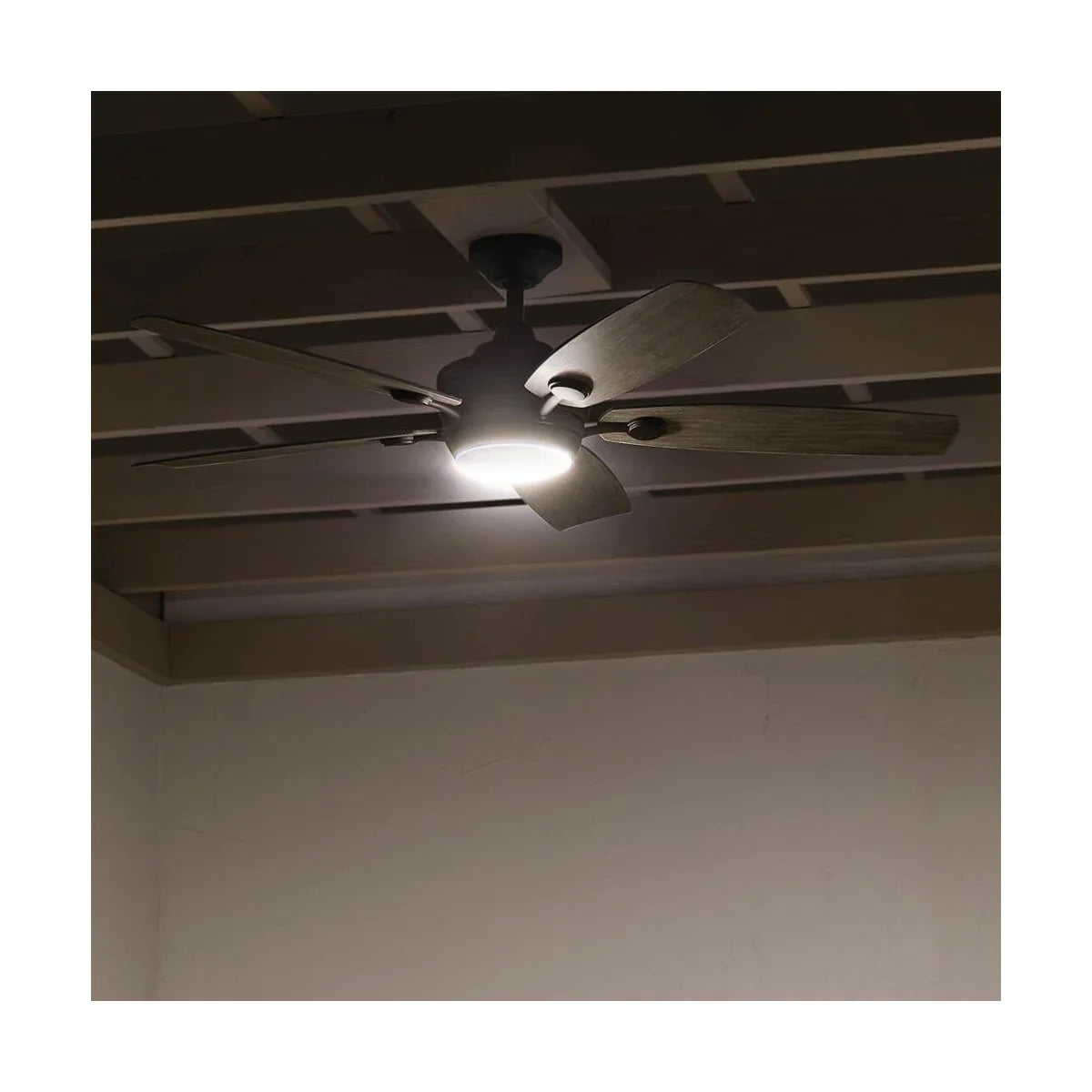 Tranquil Weather+ 56 Inch Olde Bronze LED Wet Rated Ceiling Fan with Remote - Bees Lighting